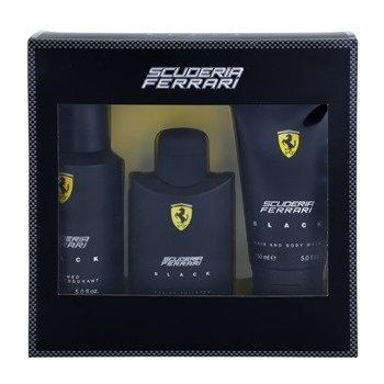 Ferrari Scuderia Ferrari Black EDT 125 ml + deospray 150 ml + sprchový gel 150 ml dárková sada