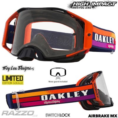 Oakley Airbrake MX TroyLeeDesigns Navy Sunrise – Hledejceny.cz