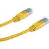 síťový kabel Datacom 5027165015 Patch UTP cat5e, 0,25m, žlutý
