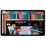 STABILO Kreativní set Pen 68 brush Pen 68 & point 88 ARTY 30 ks sada v plechu – Hledejceny.cz