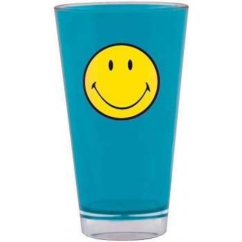 ZAK! designs Sklenice smiley plast SAN modrá 33cl