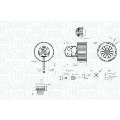 vnitřní ventilátor MAGNETI MARELLI 069412344010 | Zboží Auto