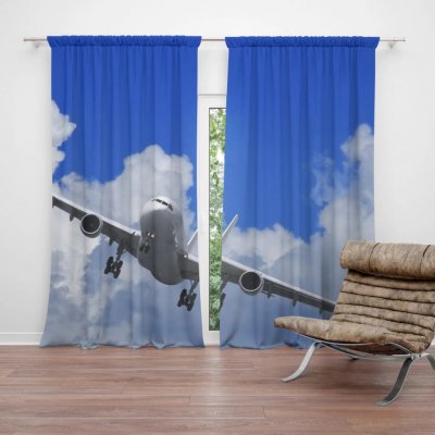 Sablio Závěs Letadlo při přistání: 2ks 140x250cm – Hledejceny.cz