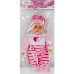 Lamps Miminko holčička v pyžamku se srdíčky zvukem 40 cm – Zbozi.Blesk.cz