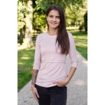 Jsem máma bambusové kojicí tričko s 3/4 rukávem pudrové – Hledejceny.cz