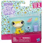 Hasbro Littlest Pet Shop Maminka s miminkem a doplňky Iggy Frogstein a Mitzi McLizard – Zboží Mobilmania