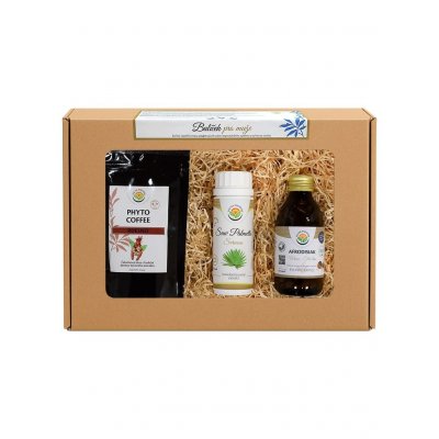 Salvia Paradise Dárkový balíček pro muže: Phyto Coffee Rdesno 100 g + Afrodisiak BIO 120 kapslí + Saw palmetto extrakt 60 kapslí – Hledejceny.cz