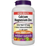 Webber Naturals Vápník + Hořčík + Zinek 200 kapslí – Hledejceny.cz