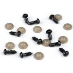 Oči s pojistkou Ø8 mm - černá (10 sada) – Sleviste.cz