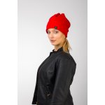 VFstyle Hřejivá čepice Flower červená – Hledejceny.cz