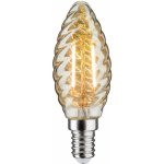 Paulmann LED svíčka E14 4,7W zlatá kroucená stmívací 28709 – Hledejceny.cz