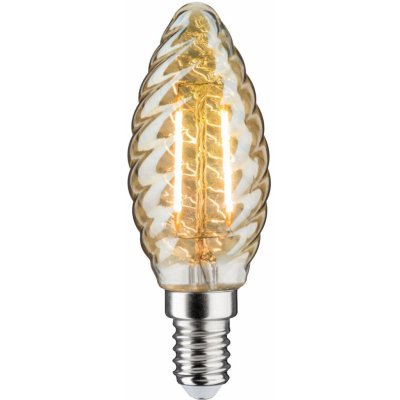 Paulmann LED svíčka E14 4,7W zlatá kroucená stmívací 28709 – Hledejceny.cz