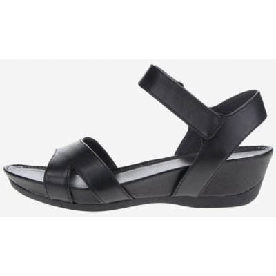 Camper dámské kožené sandály na klínku černé