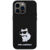 Pouzdro a kryt na mobilní telefon Apple Karl Lagerfeld Liquid Silicone Choupette NFT iPhone 15 Pro Black