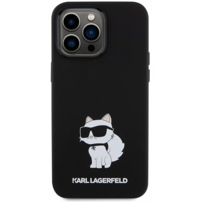 Karl Lagerfeld Liquid Silicone Choupette NFT iPhone 15 Pro Black – Zboží Mobilmania
