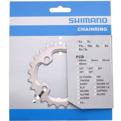 Shimano - Převodník Shimano XT FC-M785 24 zubů na 10kol 4packa – Zbozi.Blesk.cz