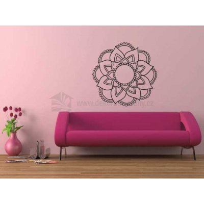 dekorace-steny.cz 566 - Samolepka na zeď - Mandala - 80 x 80 cm – Zboží Dáma