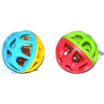 WIKY Míč s chrastítkem 9 cm modro-žlutý – Hledejceny.cz