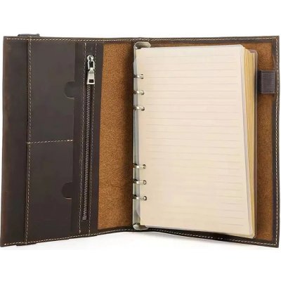 Contacts Kožený zápisník Diář A5 Manon Hnědý – Zboží Živě