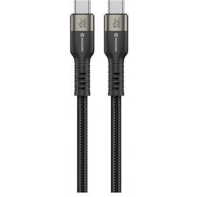 Swissten 72501203 datový video usb 4.0 usb-c 240w 8k@60hz 40 gb/s 0,5m černý – Sleviste.cz