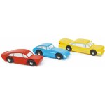 Tender Leaf Toys Dřevěná sportovní auta Retro Cars červené modré a žluté – Sleviste.cz