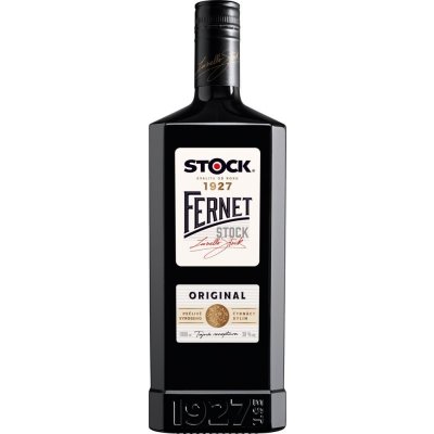 Fernet Stock Personalizovaná láhev 38% 1 l (holá láhev) – Sleviste.cz