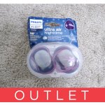 Avent Philips šidítko ultra air 376/12 Nighttime girl BPA free 2Pack – Zboží Dáma