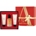 Giorgio Armani Si EDP 100 ml + tělové mléko 75 ml + sprchový gel 75 ml dárková sada – Hledejceny.cz