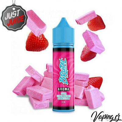 Just Juice Brutal S & V Strawberry Sour Bubblegum 20 ml – Zboží Mobilmania