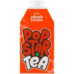 Popstar Tea ledový čaj s příchutí jahody a máty 0,5 l – Zboží Dáma