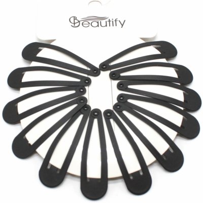 Černé kovové sponky do vlasů, 12 ks – Hledejceny.cz