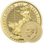 The Royal Mint zlatá mince 100 Pounds Britannia King Charles III 1 oz – Zbozi.Blesk.cz