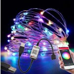 Berge LED světelný řetěz RGB USB Smart 5 m 822637 – Hledejceny.cz