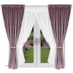 Fliying Sada záclon se sametovým závěsem L 589 růžová 400x155 cm – Hledejceny.cz