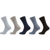 Novia Zdravotní ponožky bez gumy s bio bavlnou a stříbrem MIX 5 párů