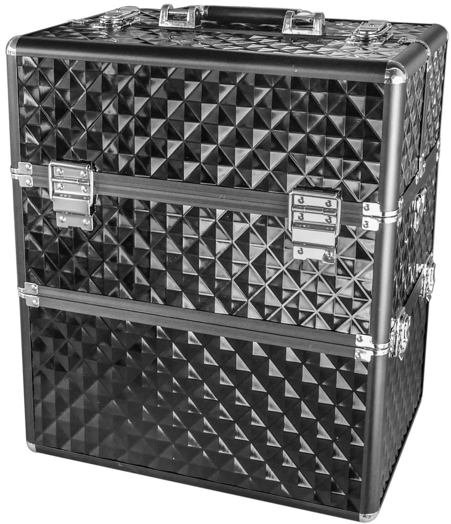 NANI dvoudílný kosmetický kufřík NN038 Black 3D od 1 499 Kč - Heureka.cz