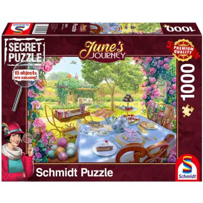 SCHMIDT Secret June's Journey: Čaj v zahradě 1000 dílků