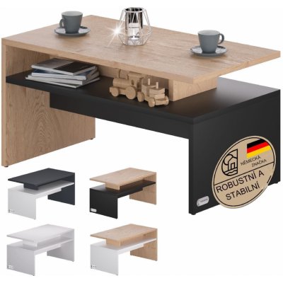 Deuba Sacramento 92 x 50 x 47 cm přírodní / černý – Zboží Dáma