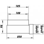 Faber Přechodové koleno 125/204x60 – Zboží Dáma