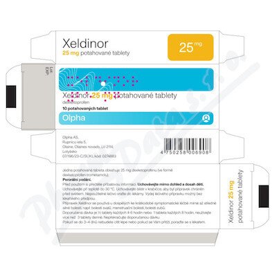 XELDINOR 25MG TBL FLM 10 – Hledejceny.cz