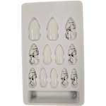 Leventi Umělé nalepovací nehty s dekorem a s lepící ploškou-s3- 12 ks – Zboží Dáma