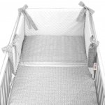 Baby Nellys 3dílná sada mantinel s povlečením minky Pletený cop drobný 135 x 100 cm – Zboží Dáma