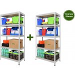 Kovona Regál Futur 180 x 75 x 35 5 polic pozink – Zboží Mobilmania