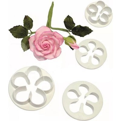 Cake Star Vykrajovátka růže - květina, 4x – Hledejceny.cz