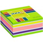 Samolepicí bloček Stick'n by HOPAX Kostka, 76 x 76 mm, 400 lístků, neon zelený mix – Hledejceny.cz