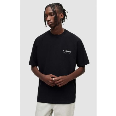 AllSaints bavlněné tričko s potiskem černá