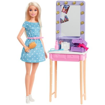 Barbie Dreamhouse herní set s panenkou blondýnky Malibu – Zbozi.Blesk.cz