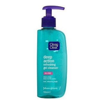 Clean & Clear Deep Action osvěžující čistící pleťový gel na obličej Refreshing Gel Cleanser 150 ml