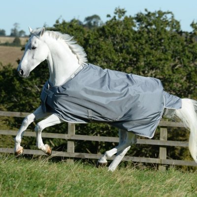 Bucas Výběhová deka Smartex Medium Big Neck Šedivá – Zboží Dáma