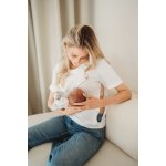 Kojící kvalitní české tričko bílá – Zboží Dáma